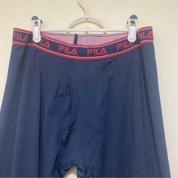 Men’s Fila Brand Navy and Red Warmth Winter Casual Legging Underwear NWOT Size L - Picture 8 of 15